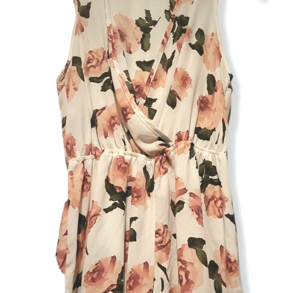 AUDREY3+1 SLEEVELESS LIGHT ROMPER WITH ROSES - Picture 5 of 9